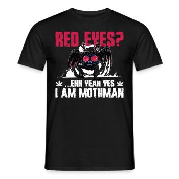 Moth man cryptids - Men's T-Shirt - black - Front - AI Model Male 178 light (178cm)