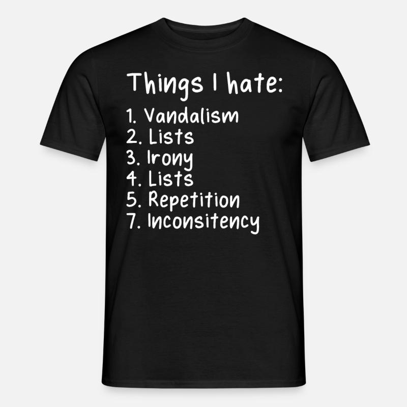 Lustig Sarkasmus Sarkastisch - Männer T-Shirt - Schwarz