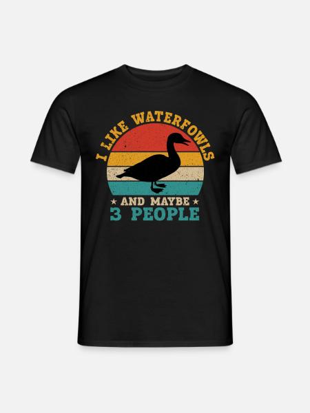 Fun waterfowl hunting - Men's T-Shirt - black