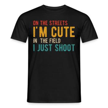 Drôle de chasse pour les chasseurs - T-shirt homme - noir - Devant - AI Model Male 178 light (178cm)