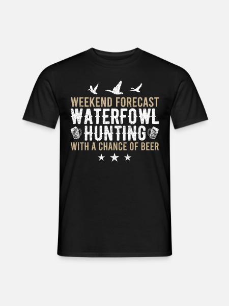 Fun waterfowl hunting - Men's T-Shirt - black