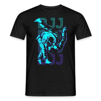 BJJ Jiu Jitsu Brésilien Rétro Cadeau - T-shirt homme - noir - Devant - AI Model Male 178 light (178cm)