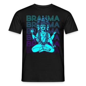 Brahma Ancient God Hindu Mythology Gift - Men's T-Shirt - black - Front - AI Model Male 178 light (178cm)