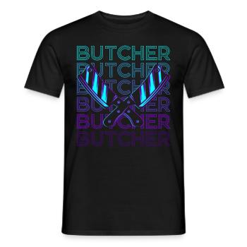 Fleischer Retro Geschenk - Männer T-Shirt - Schwarz - Vorne - AI Model Male 178 light (178cm)