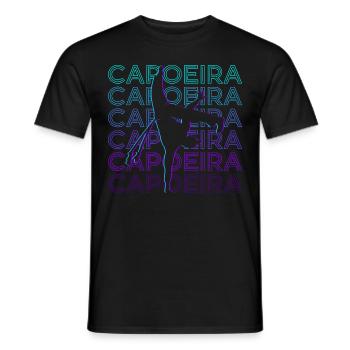 Capoeira Brazilian Martial Artist Retro Gesch - Men's T-Shirt - black - Front - AI Model Male 178 light (178cm)