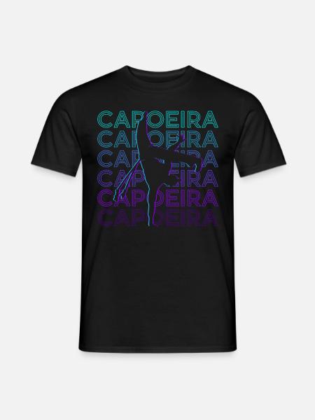 Capoeira Artiste Martial Brésilien Retro Gesch - T-shirt homme - noir