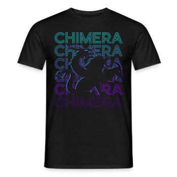 Chimère Mythologie Grecque Antique Rétro Cadeau - T-shirt homme - noir - Devant - AI Model Male 178 light (178cm)