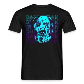 Dalmatiner Retro Geschenk - Männer T-Shirt - Schwarz - Vorne - AI Model Male 178 light (178cm)