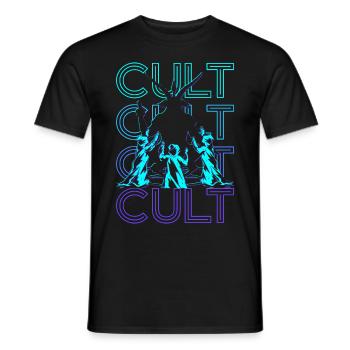 Culte Baphomet Paganisme Occulte Wicca Retro Geschen - T-shirt homme - noir - Devant - AI Model Male 178 light (178cm)