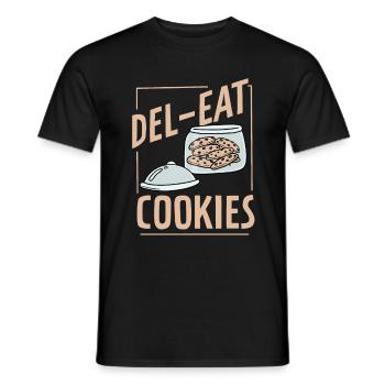 Cookies Cookies Design n Dessert Lovers - Men's T-Shirt - black - Front - AI Model Male 178 light (178cm)