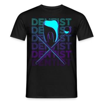 Dentist Dentist Dentistry Assistant Gift - Men's T-Shirt - black - Front - AI Model Male 178 light (178cm)