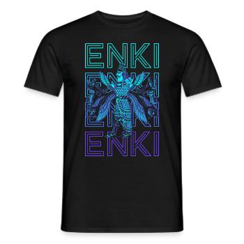 Enki Ancient God Sumerian Mythology Ancient Got - Men's T-Shirt - black - Front - AI Model Male 178 light (178cm)