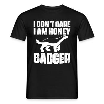 Lustiger Honigdachs - Männer T-Shirt - Schwarz - Vorne - AI Model Male 178 light (178cm)