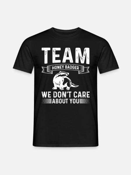 Funny honey badger - Men's T-Shirt - black