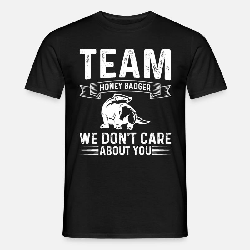 Lustiger Honigdachs - Männer T-Shirt - Schwarz