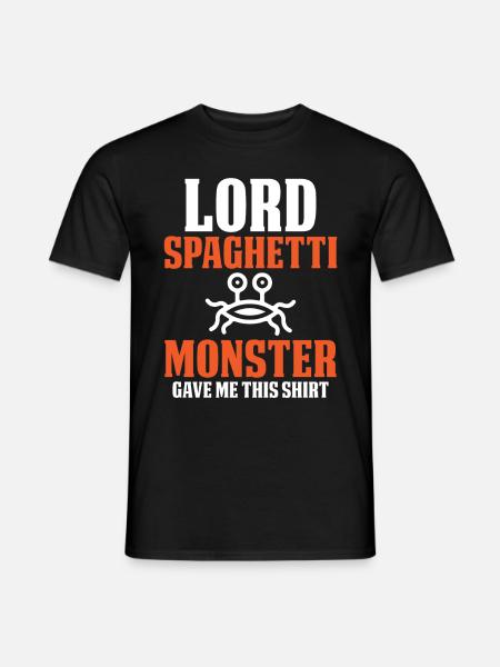 The Flying Spaghetti Monster - Men's T-Shirt - black