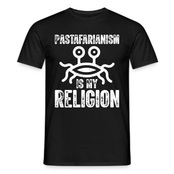 Flying Spaghetti Monster FSM - Men's T-Shirt - black - Front - AI Model Male 178 light (178cm)