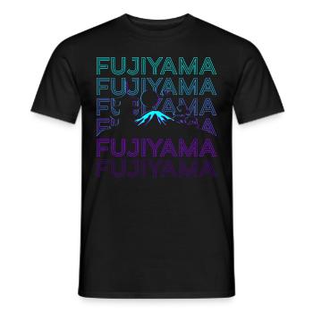 Mount Fuji Fujiyama Fuji San Japanese Mount Fuji - Men's T-Shirt - black - Front - AI Model Male 178 light (178cm)