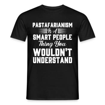 Das fliegende Spaghettimonster - Männer T-Shirt - Schwarz - Vorne - AI Model Male 178 light (178cm)