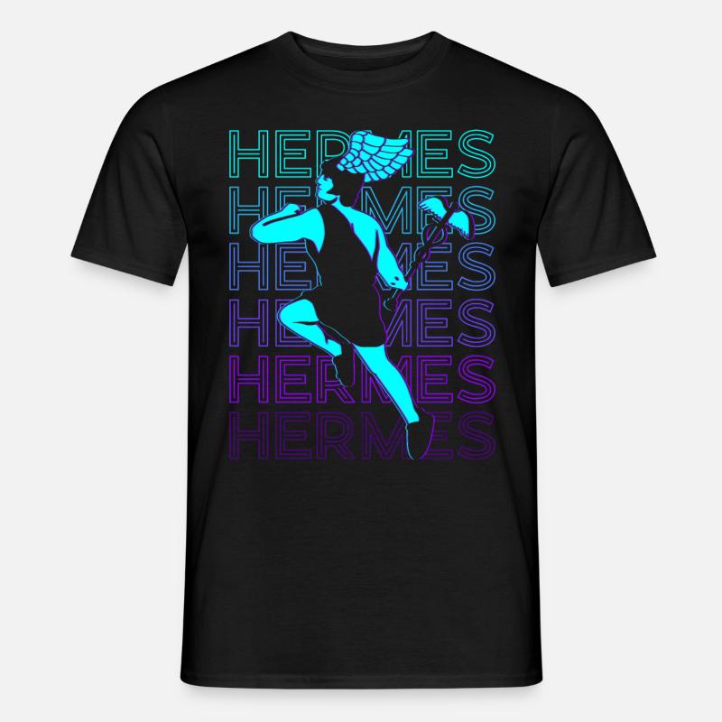 Hermes Gott der Geschwindigkeit Griechischer Gott - Männer T-Shirt - Schwarz