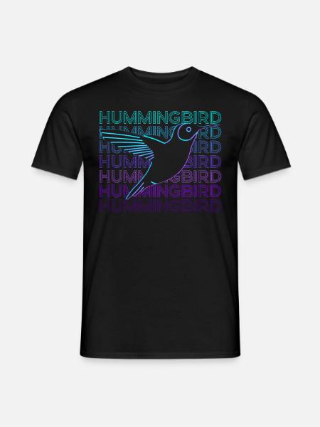 Colibri Rétro - T-shirt homme - noir