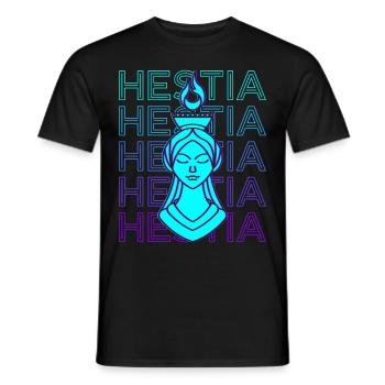 Hestia Déesse grecque Ancienne Grecque Mytho - T-shirt homme - noir - Devant - AI Model Male 178 light (178cm)