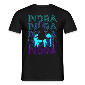 Indra Hindu-Gott Hindu-Mythologie Alt-Hindu - Männer T-Shirt - Schwarz - Vorne - AI Model Male 178 light (178cm)