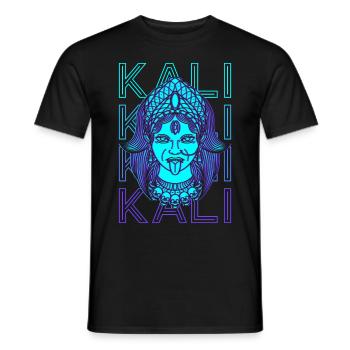 Kali Hindu-Göttin Antike Göttin Hindu-Mythologie - Männer T-Shirt - Schwarz - Vorne - AI Model Male 178 light (178cm)