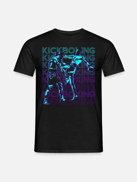 Kickboxing Retro Kickboxer - Men's T-Shirt - black