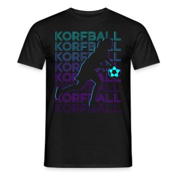 Korfball Player Rétro - T-shirt homme - noir - Devant - AI Model Male 178 light (178cm)