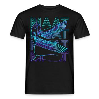 Maat Déesse égyptienne Mythologie égyptienne - T-shirt homme - noir - Devant - AI Model Male 178 light (178cm)