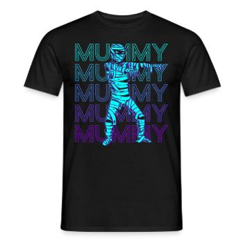 Mummy Ancient Egypt Retro - Men's T-Shirt - black - Front - AI Model Male 178 light (178cm)