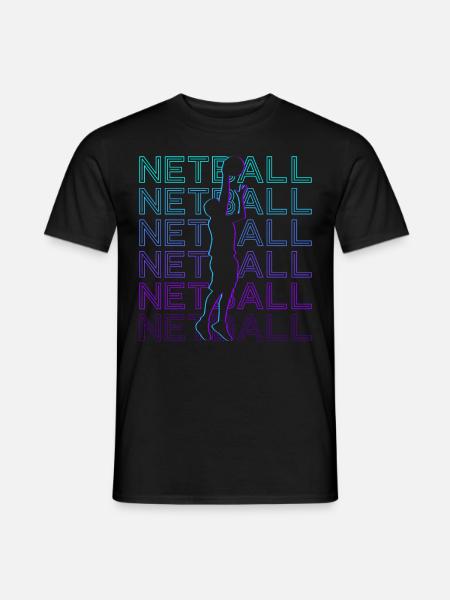 Netball Player Retro - Men's T-Shirt - black