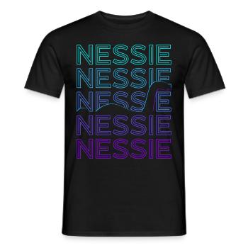 Loch Ness Monster Nessie Kryptide Kryptozoologie - Männer T-Shirt - Schwarz - Vorne - AI Model Male 178 light (178cm)
