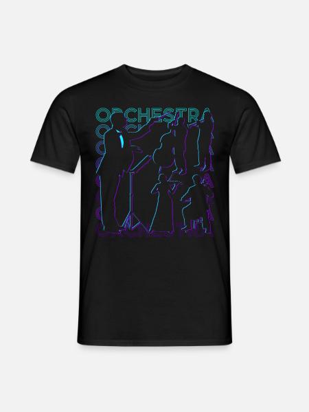 Orchestermusik Dirigent Retro - Männer T-Shirt - Schwarz