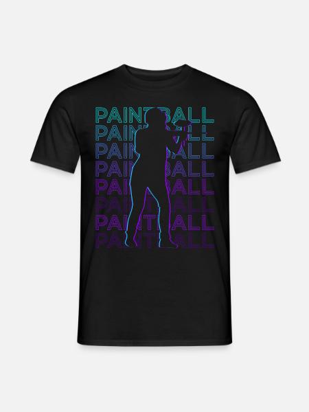 Paintball Rétro - T-shirt homme - noir