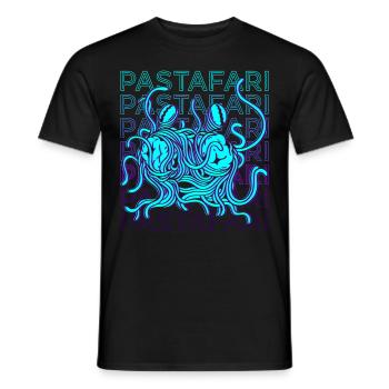 Fliegendes Spaghettimonster Pastafari Pastafariani - Männer T-Shirt - Schwarz - Vorne - AI Model Male 178 light (178cm)