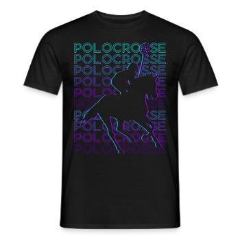 Polocrosse Spieler Retro - Männer T-Shirt - Schwarz - Vorne - AI Model Male 178 light (178cm)