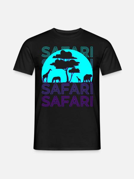 Safari Retro - Men's T-Shirt - black