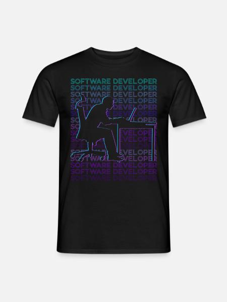 Software-Entwickler Software-Entwicklung Retro - Männer T-Shirt - Schwarz