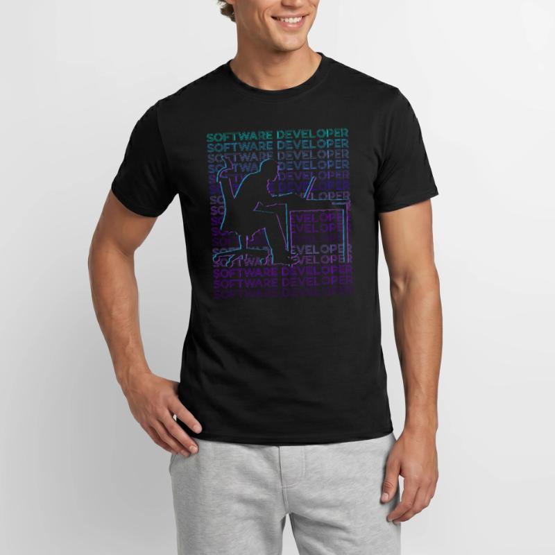Software Developer Software Development Retro Men's T-Shirt
