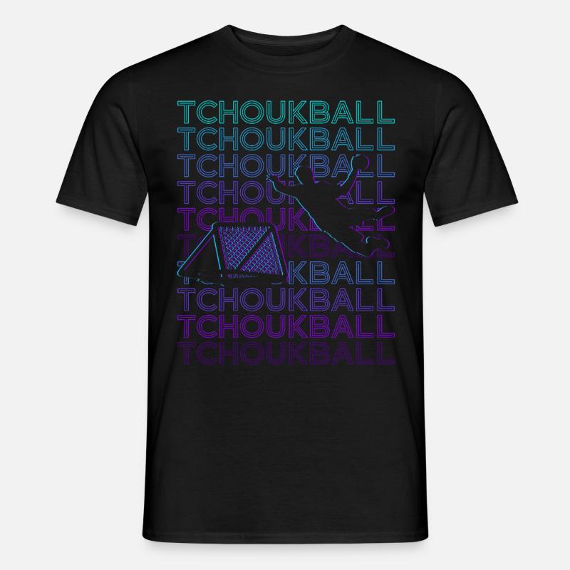 Tchoukball Spieler Retro - Männer T-Shirt - Schwarz