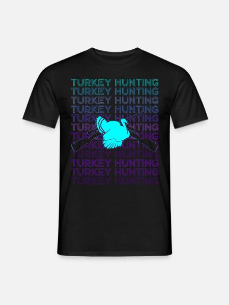 Tyrkiet Jagt Tyrkiet Jæger Retro - Mænd T-shirt - sort
