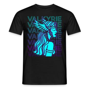 Valkyrie Viking Rétro - T-shirt homme - noir - Devant - AI Model Male 178 light (178cm)