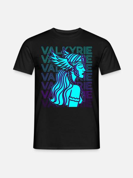 Valkyrie Viking Rétro - T-shirt homme - noir