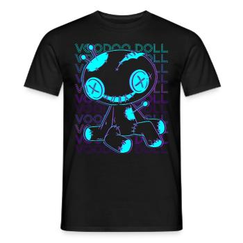Voodoo Doll Witchcraft Retro - T-shirt homme - noir - Devant - AI Model Male 178 light (178cm)