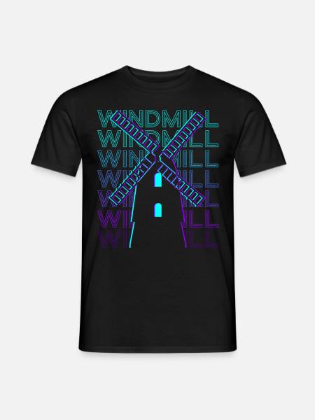 Windmill Retro - Men's T-Shirt - black