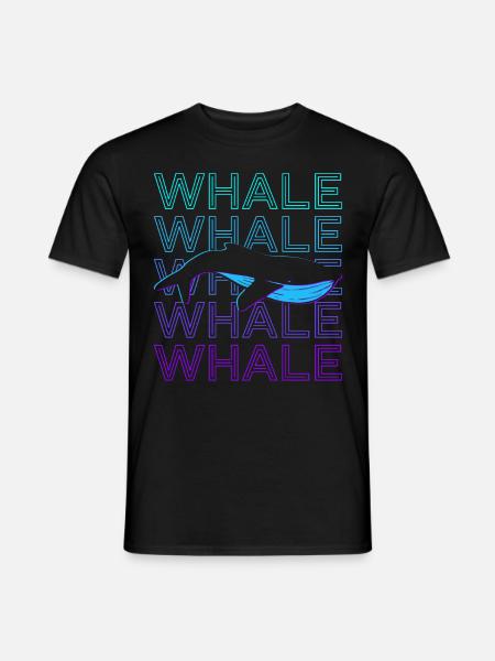 Retro-Wal - Männer T-Shirt - Schwarz