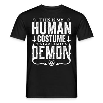 Funny Cult Occult - Men's T-Shirt - black - Front - AI Model Male 178 light (178cm)