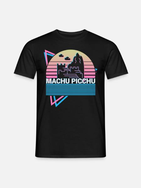 Machu Picchu Peru Inca Retro - Men's T-Shirt - black